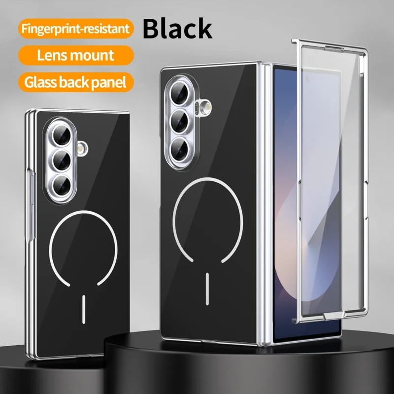 Tech Accessories Wholesale - เคสโทรศัพท์แบบพับได้แม่เหล็กแก้วสำหรับ Samsung Galaxy Z Fold 7