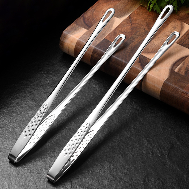 Hi Tech Kitchen Accessories - 2 ชิ้นแหนบบาร์บีคิวย่างแหนบสแตนเลสแหนบทําอาหาร Chef อาหารแหนบเนื้อคลิป BBQ เครื่องมือห้องครัวอุปกรณ์เสริม