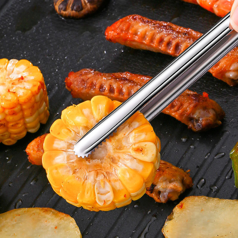 สแตนเลสสตีลแหนบย่างคลิปอาหารBB - Hi Tech Kitchen Accessories บทวิจารณ์และราคา