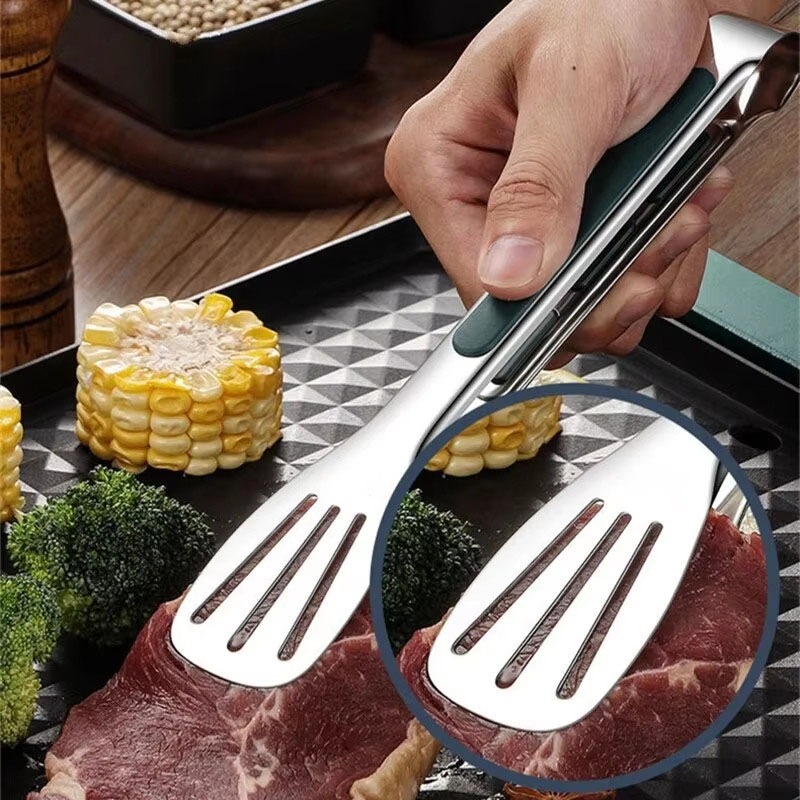 1 PC สแตนเลสสตีลแหนบอาหารเนื้อ - Hi Tech Kitchen Accessories บทวิจารณ์และราคา
